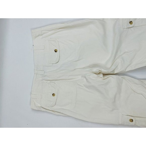 Lauren Ralph Lauren Cargo Cropped Cotton Capri Pants Chinos - Picture 7 of 9
